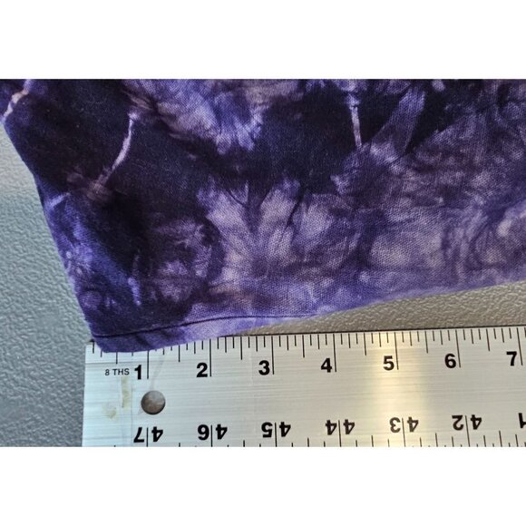 Anthropologie Amadi Hilde Shine Oversized Purple Tie Dye Linen Blazer - Picture 10 of 11